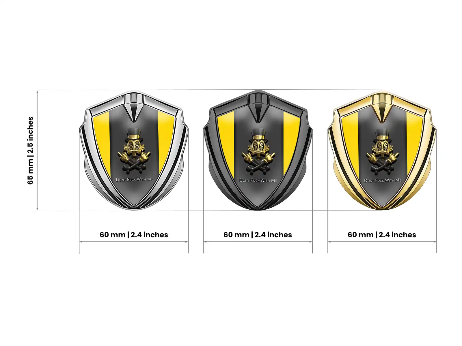 Car Badges Minimal Style Luxury Look Badges